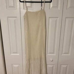 NWT Abercrombie Strapless Pleat Release Midi Dress